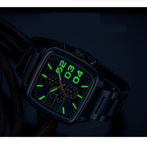 

special time watch men business waterproof clock date silver steel mens watches fashion casual quartz wristwatch new, Slivery;brown