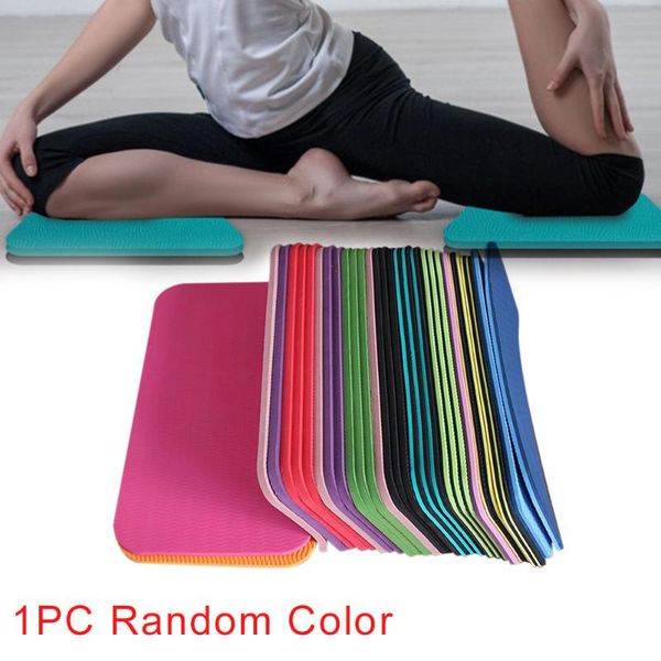 

yoga mats non slip knee mat pad exercise fitness stretching double colors elbow cushion home pilates gym thick