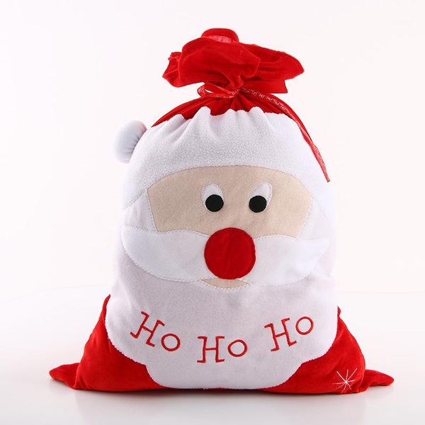 

christmas santa sack stocking ho ho drawstring gift bags candy present bag merry christmas ornaments new year decorations1