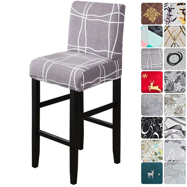 

1pc spandex polyester chair cover solid seat covers for bar stool chairs slipcover home l banquet dining chair decoratio