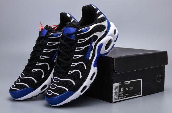 

designer tn shoes breathable mesh chaussures homme tns requin noir casual men running shoes size 7-13