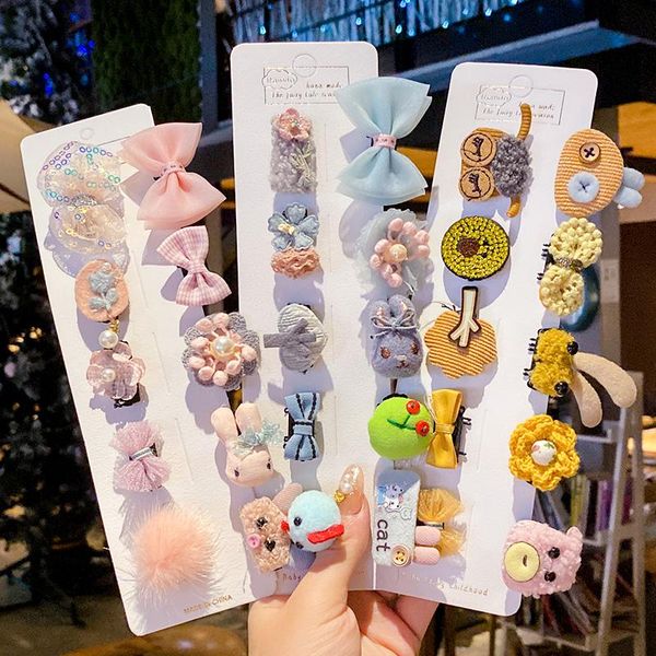 

осень и зима детей симпатичные клип мультфильм фрукты безопасности шпильки ребёнки clips прекрасные украшения для волос детские аксессуары д, Slivery;white