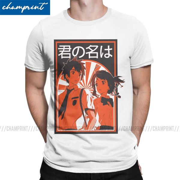 

men kimi no na wa your name anime t shirts funny short sleeve round collar tee shirt big size t-shirt sport hooded sweatshirt hoodie