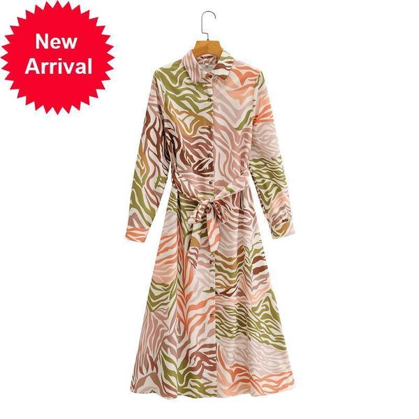 

new design 2021 of the boho vinatge fashion brand party autumn with short sleeves midi dress printed in elegant ytqy, Black;gray