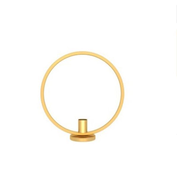 

candle holders metal creative round gold pillar iron art luxury modern simple design ornaments bougeoir christmas decor ec50lz