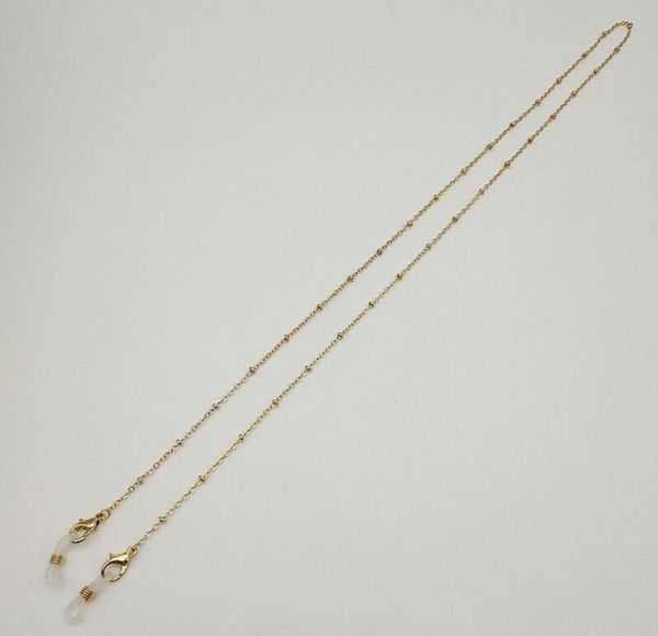 

2021 chic simple casual gold color beads mask chain holder fashion women sunglasses chain strap glasses accessories h jllxgs