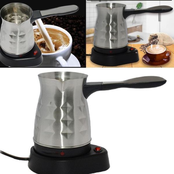 

stainless steel electric turkish espresso percolator coffee maker pots heating kettle eu plug home office 425b1