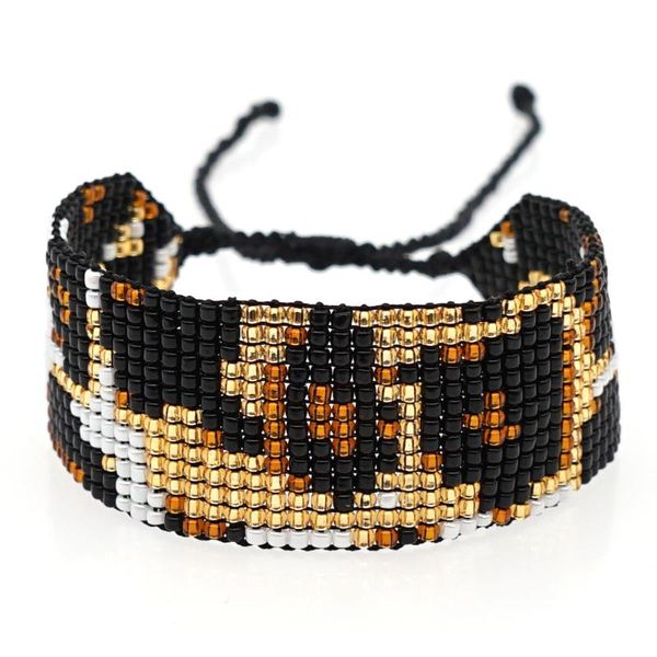 

go2boho leopard bracelets for ladies gifts miyuki bracelet leopar pulseras mujer moda women jewelry handmade armband jewellery, Golden;silver