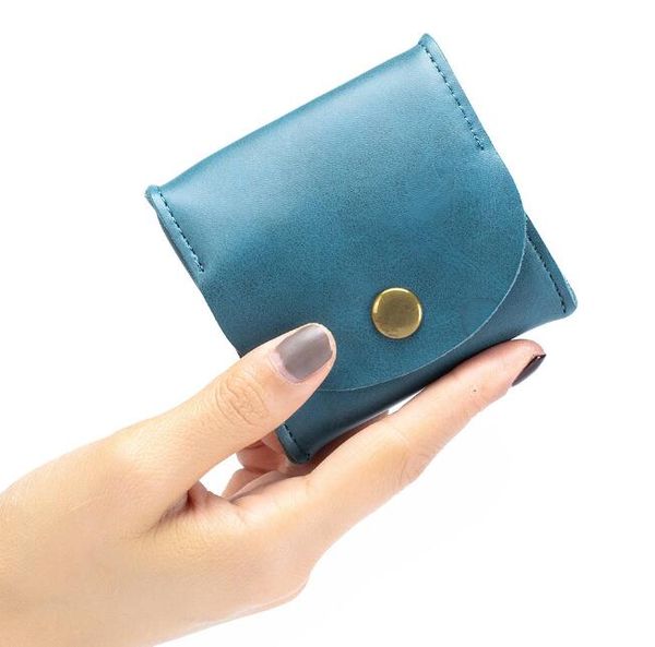 

dhl50pcs women leather brief retro light square min coin purses mix color