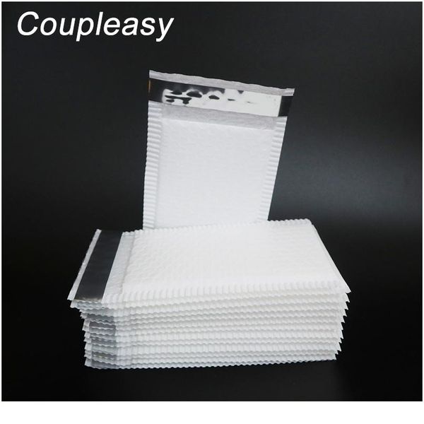 

50 шт. matte white poly bubble mailer convelles self sealing makeded magning bag водонепроницаемая успокойная доставка пузырьки 11 wmtiji
