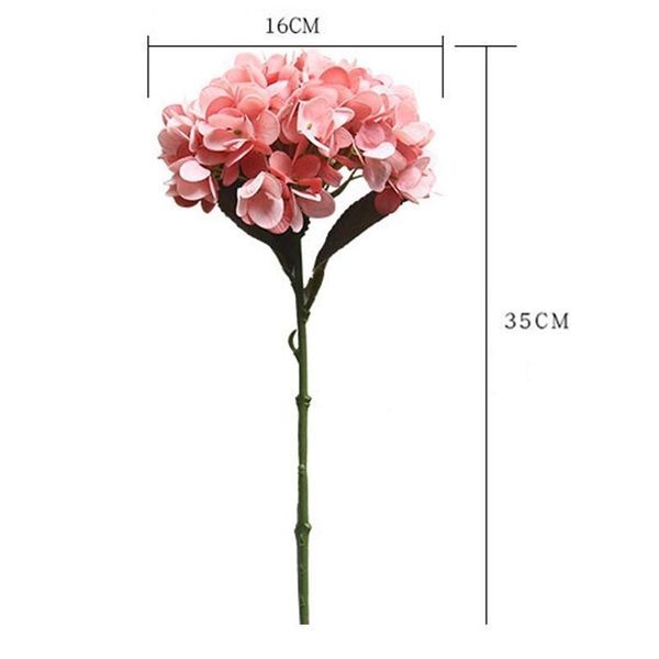 

1 bundle artificial flowers hydrangea branch home wedding decor autum silk plastic flower fake flow bbyqic