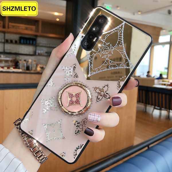 

luxury diamond with ring stand case for huawei p20 p30 pro p40 lite e y5p y6p y7p 2020 y8s y9 prime 2019 honor x10 mirror cover