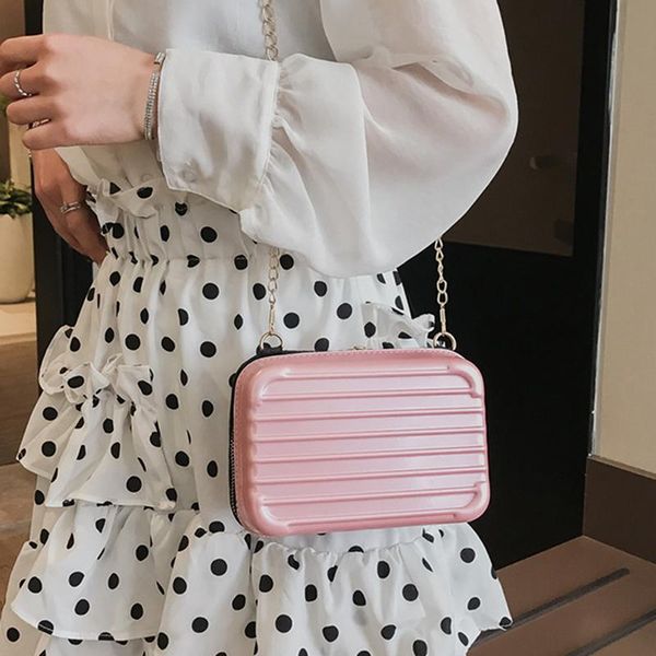 

trunk box small women shoulder bags designer crossbody bag chain strap messager bags mini phone case fashion purse lady