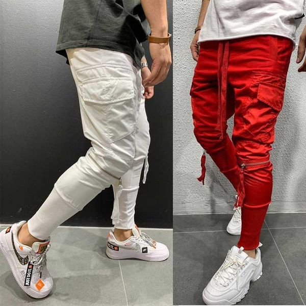 

new men's autumn winter outdoor elastic tracksuit sport trousers gym jogging joggers casual workout sweat pants1, Black