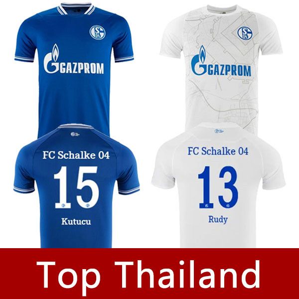 

20 21 schalke 04 mens soccer jerseys new caligiuri mascarell serdar sane bentaleb harit home away football shirt short sleeves uniforms, Black;yellow