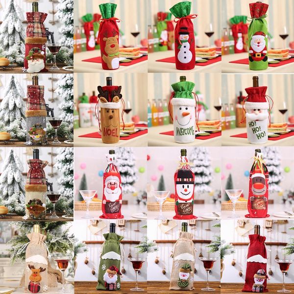 

luanqi christmas wine bottle cover bag noel merry christmas decoration 2020 xmas gift santa claus christmas decoration ornaments yxllxl