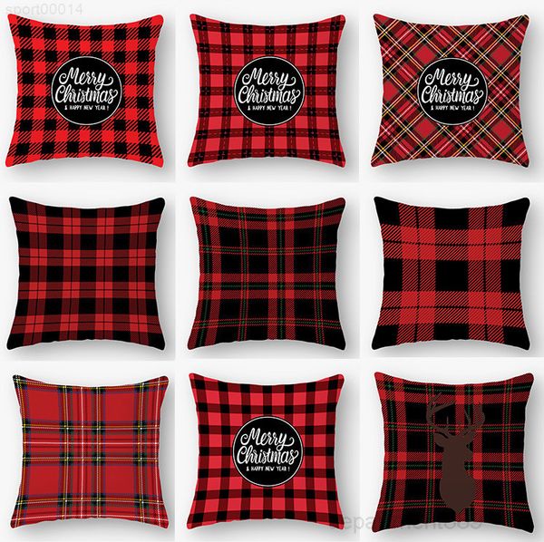 

christmas snowflake pillowcase new year decor santa cushion covers home sofa case xmas pillow cover party supplies owa1681