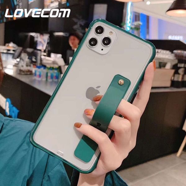 

lovecom vip shock case, soft tpu back cover with wristband for vip 12 mini 11 pro max xr max 7 8 plus x