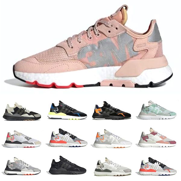 

2022 mens sneakers nite jogger shoes vapour pink 3m white red silver metallic blue pride periwinkle res grey two solar orange grey pack men