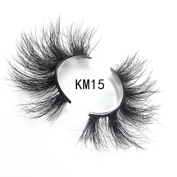 

false eyelashes dramtic long wispies fluffy eyelash 25mm 3d 100% mink hair fake lashes extension makeup tools lsbeauty
