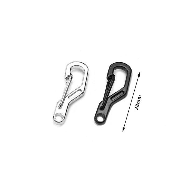 

50pcs multifunction mini d-type hanging buckle key chain quick hook carabiner edc portable tool keychain outdoor sma qylwnz