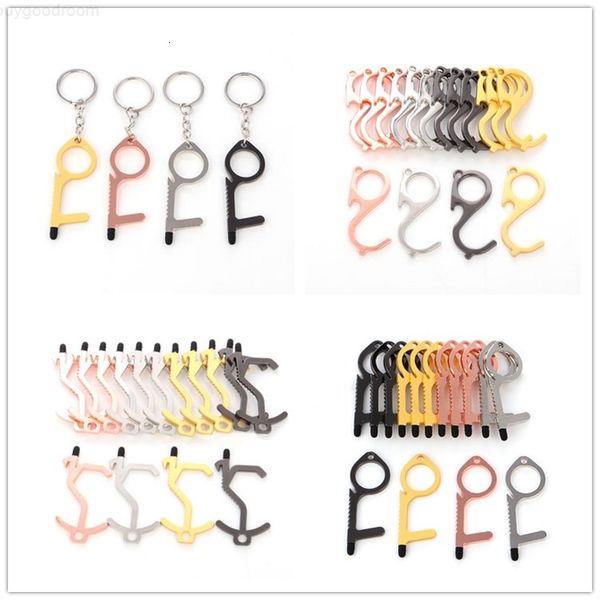 

edc door opener protection isolation keychain safety contactless door open tool elevator button tool no-touch opener opening door handle