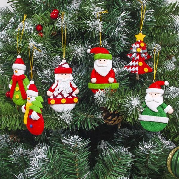 

christmas decorations colored sparkling santa claus pendant creative tree decoration accessories1