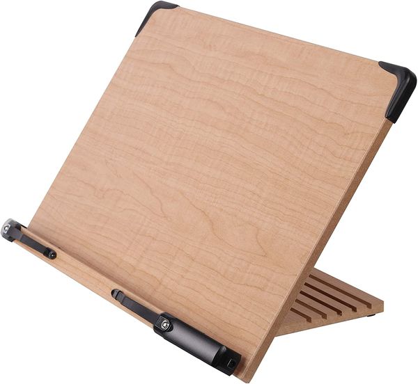 (30 cm x 22 cm) - Leggio per libri - Leggio per scrivania pieghevole regolabile e portatile - Leggero ma robusto - Libri di studio, supporto per tablet, leggii per spartiti-Leggi BS-1500 ...