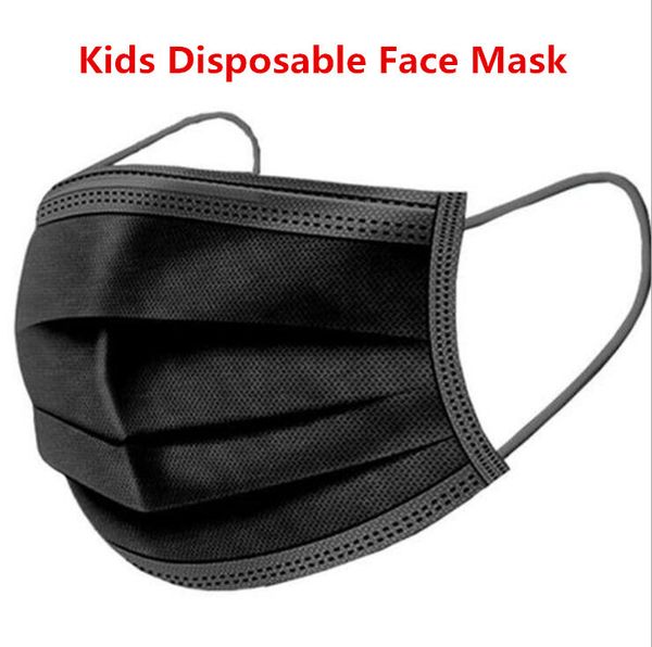

kids ups dhl masks disposable face masks colorful mask 3 layer balck dust mouth masks cover 3-ply ing