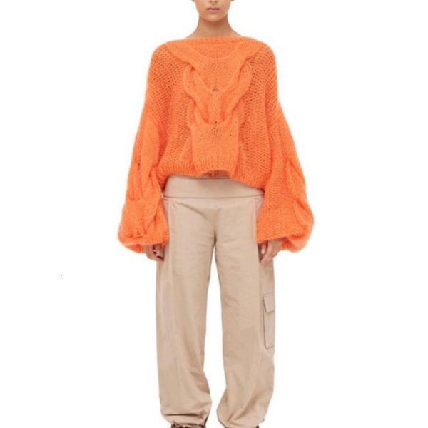 

2021 autumn new fashion temperament women loose casual plus twist solid color pullover sweater tc352 drop shipping, White;black