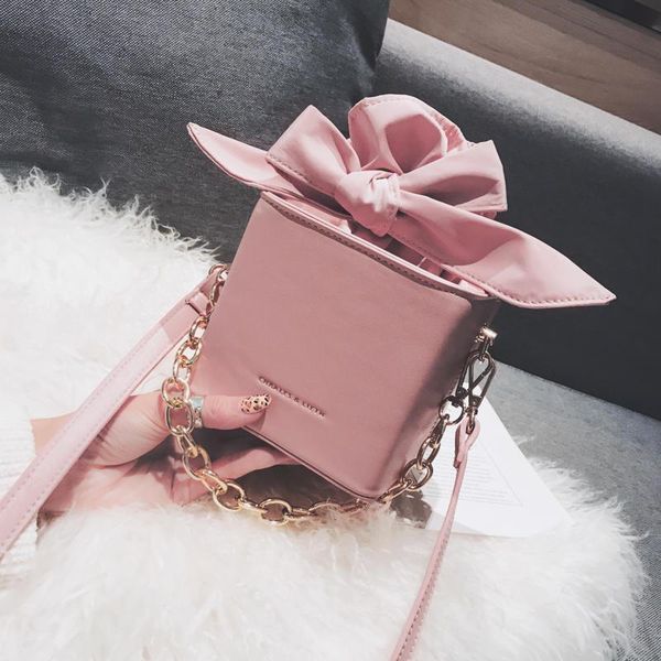 

bag for women 2020 new cross-body bag fashion bow girl shoulder portable bucket