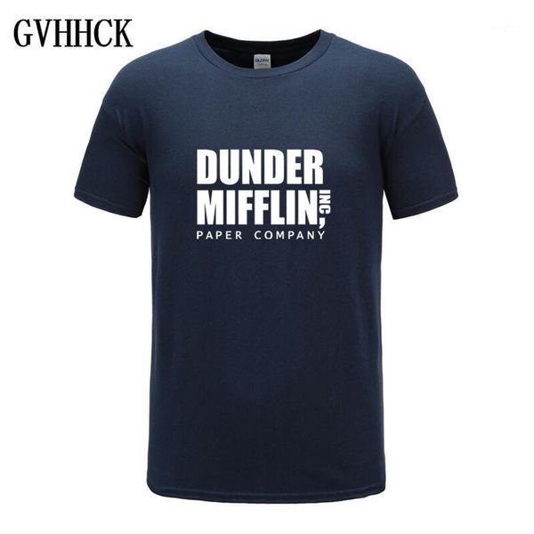 

2019 men print the office tv show dunder mifflin paper white -shirt short sleeve o-neck harajuku streetwear tshirt1, White;black