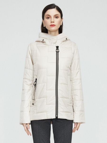 

gasman padded zip up hooded winter coat h3er#, Black