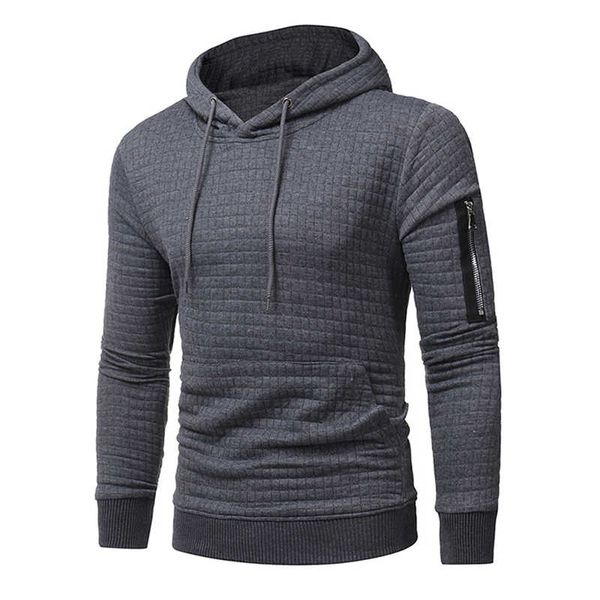 

men's hoodie long sleeve casual simple breathable hoodie, Black