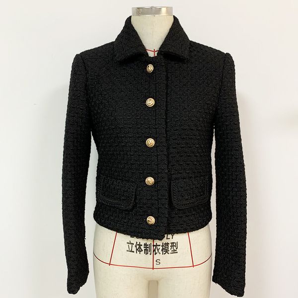 

1101 2020 autumn brand same style long sleeve lapel neck kint coat cardigan women clothes qian, Black;brown