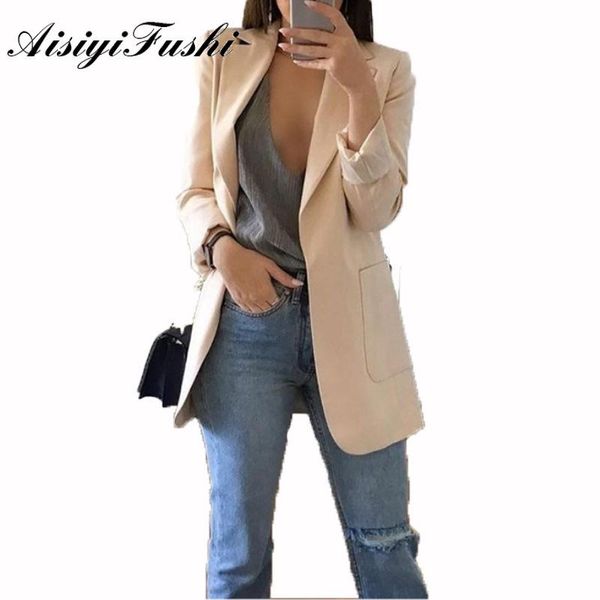 

women's suits & blazers fashion autumn women and jackets work office lady suit slim business female talever coat cape blazer woman 2021, White;black