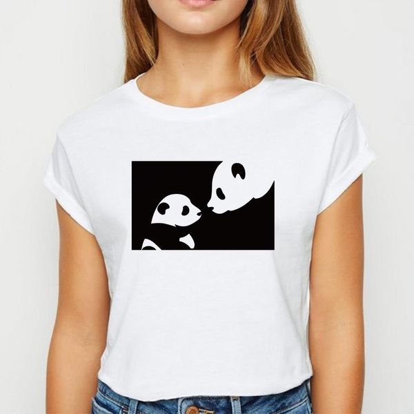 

new t shirt women animal tshirt harajuku trendy spring summer white recreational vestidos round collar t-shirts