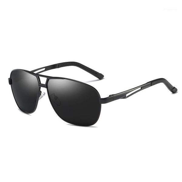 

2020 aluminium magnesium alloy frame polarized men sunglasses ultralight plastic material lenses 8521 uv400 protection eyewear1, White;black