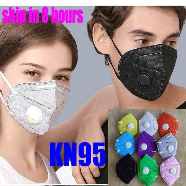 

with 24 hours shipfashion 10 colors mask valve reusable 6layer protective designer face covering black mascherina