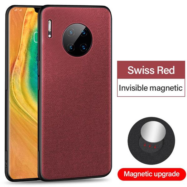 

ultra-thin cloth texture magnetic holder phone case for huawei mate 30 20 10 p40 p30 p20 lite pro luxuy silicone fabric cover bbyaab