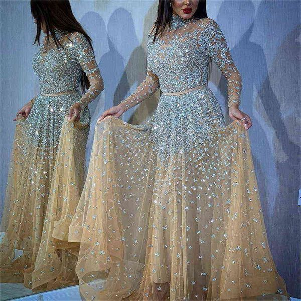 

luxury women's casual dresses 2022 gilded long sleeve dance dresses, Black;gray
