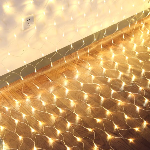 

low 24 v voltage color flashing string sky fishing net outdoor waterproof decorative star lamp