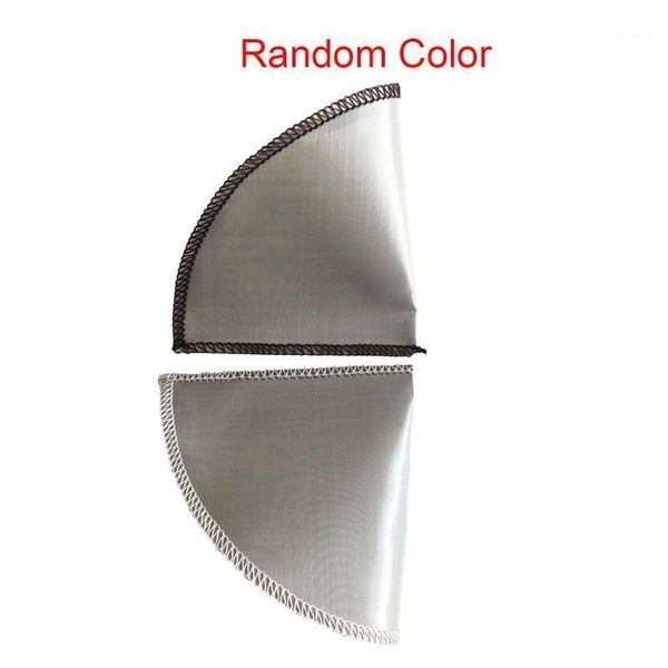 

stainless steel cone shape pour over hand coffee filter holder reusable 2-3 cups1