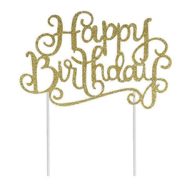 

nzon 10pcs glitter happy birthday cake er charming delicate paper cake er birthday party supplies home party a35 wmtire