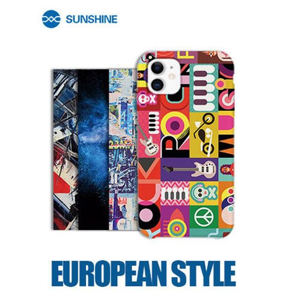 

50pcs/lot european style sunshine s300 e01-e20 embossed series back cover protector sticker for sunshine ss-890c cutting machine