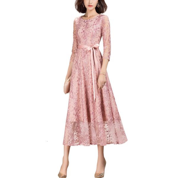 

spring fashion women's clothes sweet long pink dress in uf5j, Black;gray