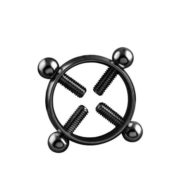 

fashionable anti-rust circular nipple ring adjustable shields screw body piercing jewelry w8583