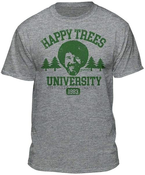 

bob ross happy trees university official licensed graphic men popular hoodie designers t shirts sweatshirt