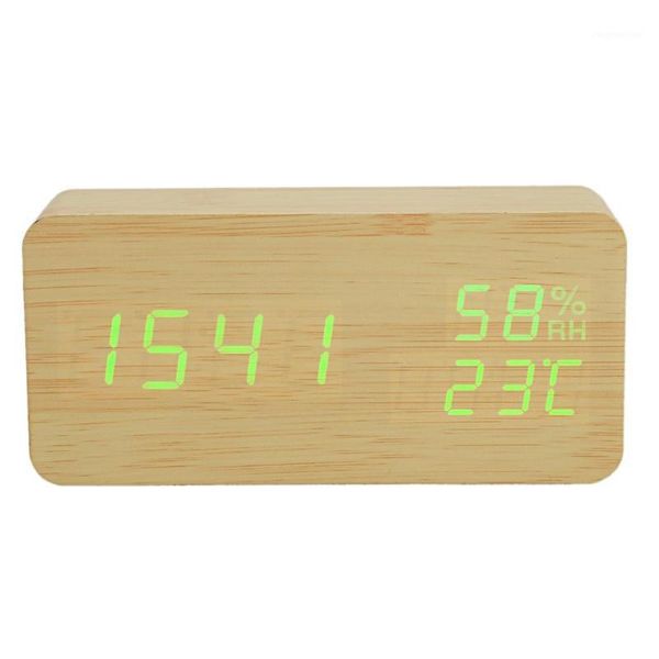 

modern led alarm clock temperature humidity electronic deskdigital table clocks1