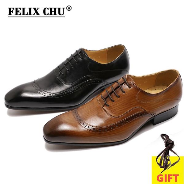 

luxury mens formal shoes genuine leather oxford shoes for men size 13 italian dress wedding laces leather brogues, Black